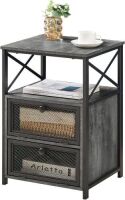 24" Night Stand - Charcoal Gray