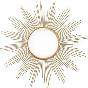 24" Large Gold Sunburst Wall Mirror