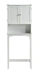 Over-the-Toilet Bathroom Cabinet - White