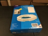 Carex Hinged Elongated Toilet Seat Riser, Adds 3.5", 300 Pound Weight Capacity - Appears New&nbsp;&nbsp;