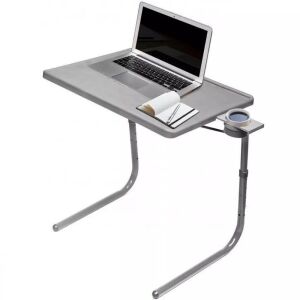 Table-Mate II Pro Folding Tray Table with Cup Holder