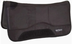 Reinsman Shock Absorbing Square Swayback Contour Saddle Pad, Tacky Too Bottom, 30" L x 3/4" T