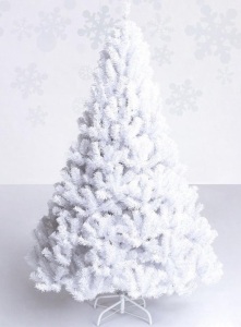 8Ft Artificial PVC Chrismas Tree with Stand White