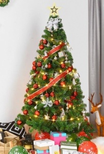 6 Ft Green Pvc Artificial Christmas Tree