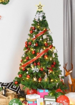 6 Ft Green Pvc Artificial Christmas Tree