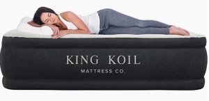 King Koil Luxury Air Mattress Queen w/ Built-in Pump