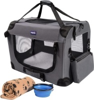 Petprsco Portable Collapsible Dog Crate&nbsp;with Soft Warm Blanket and Foldable Bowl&nbsp;&nbsp;