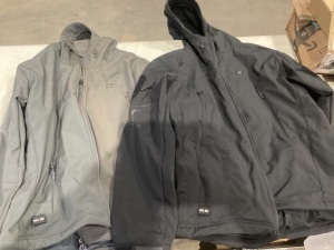 Lot of (2) Heated Jackets - No Battery or Charger, Dirty 