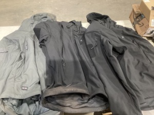 Lot of (3) Heated Jackets - No Battery or Charger, Dirty 