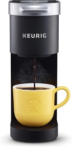 Keurig K-Mini Coffee Maker, Single Serve K-Cup Pod Coffee Brewer, 6 to 12 oz. Brew Sizes, Black  