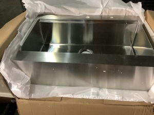 Stainless Steel Drop In Farmhouse Apron Kitchen Sink,  33" x 22" 