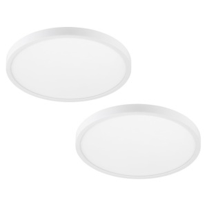 Project Source 2-Pack 14-in White Flush Mount Lights 