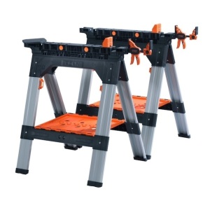 Pony 2-Pack Clamping Sawhorses