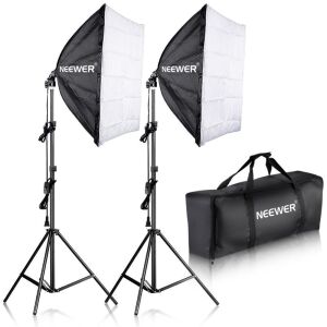 Neewer 700W Professional Photography 24" x 24" Softbox with E27 Socket Light Lighting Kit