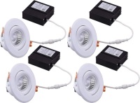 4 pk CLOUDY BAY 4inch LED Recessed Lights