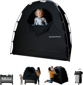 SlumberPod Portable Privacy Pod Blackout Canopy Crib Cover