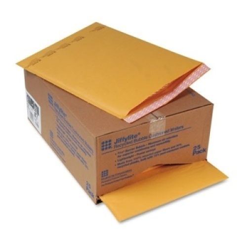 Lot of (2) New 25-Packs of&nbsp;Sealed Air Jiffylite Self Seal Mailer, #7, 14 1/4 x 20. Large Mailers