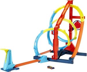 ​Hot Wheels Track Set and 1:64 Scale Toy Car, Connects to Other Sets, Track Builder Unlimited Corkscrew Twist Kit ​​​​ 