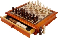 Juegoal Wooden Chess & Checkers Set