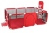 Toddler Play Yard&nbsp;w/ Basketball Hoop, Soccer Goal, Red