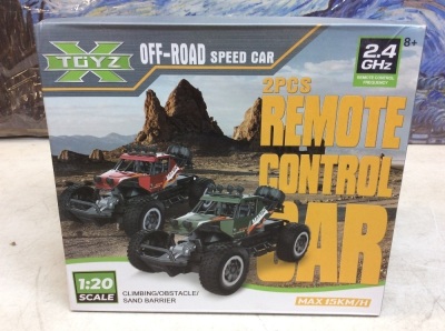 X TOYZ 2 Pc Remote Control Off Road Monster Trucks - Appear New  
