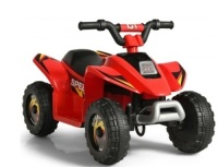 6V Kids Electric Atv 4 Wheels Ride-On Toy -Red