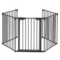 5-Panel Metal Decorative Fence