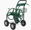 300ft Water Hose Reel Cart w/ Basket, Green