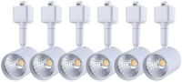 Mirrea 6 Pack LED Track Lighting Heads Compatible with Single Circuit H Type Track Lighting Rail,&nbsp;6.5W 24&deg; White&nbsp;