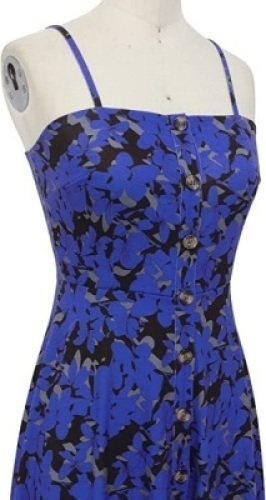 Women's A-Line Spaghetti Strap&nbsp;Button Front Midi Dress, Size XL