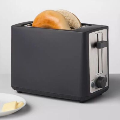 2 Slice Extra Wide Slot Stainless Steel Toaster