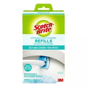 Lot of (3) 12ct Scotch-Brite Disposable Toilet Scrubber Refills