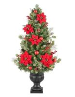4.5 ft Berry Bliss Potted Christmas Tree