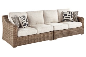 Ashley Beachcroft Outdoor Left-Arm Facing Loveseat/Right-Arm Facing Loveseat - Appears New 