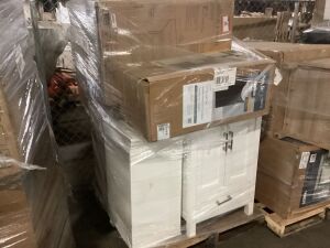 Pallet of Uninspected Bathroom Vanities