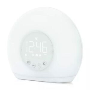 Moon Glow Alarm Clock with Sunrise Wakeup Light