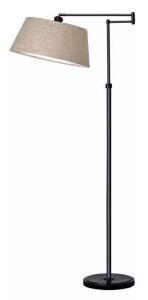 Traditional Swing Arm Oil Rubbed Floor Lamp Bronze