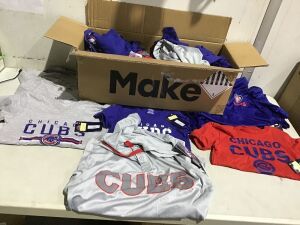 Lot of (34) Chicago Cubs Shirts and Hoodies - Unisex, Various Sizes