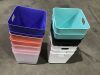 Lot of Cube Storage Bins - Multicolor