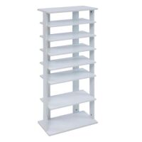 7-Tier Shoe Rack - White