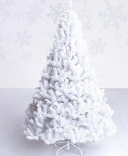 8Ft Artificial PVC Chrismas Tree with Stand,&nbsp;White