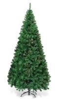 7 ft. Green PVC Hinged Pine Artificial Christmas Tree