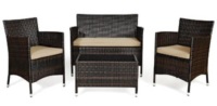 4PCS Rattan Patio Furniture Set, Missing Hardware