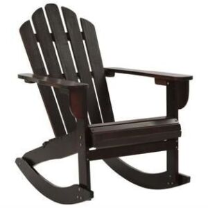 Wood Patio Rocking Chair - Brown