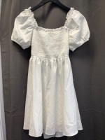 Womens White Dress, Size L