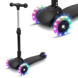 3-Wheel Foldable Kids Scooters with Light-Up Wheels