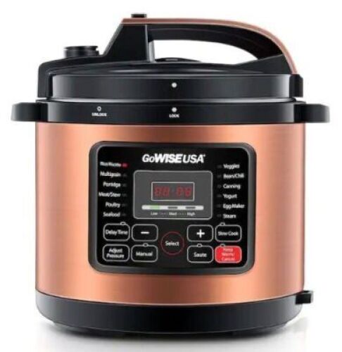 12.5 Qt. Copper Electric Pressure Cooker with Ceramic Pot