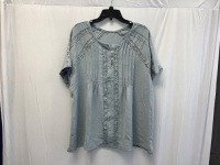 Women's Short Sleeve Blouse, 2XL