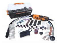 WEN 23190 1.3-Amp Variable Speed Steady-Grip Rotary Tool with 190-Piece Accessory Kit, Flex Shaft, and Carrying Case