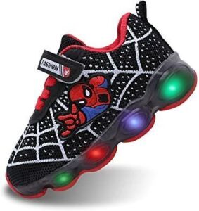 Kids Spiderman LED Light-Up Shoes - Size 26